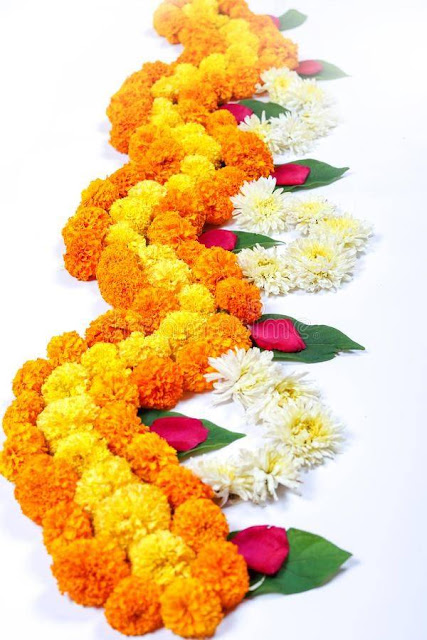 border flower rangoli design 