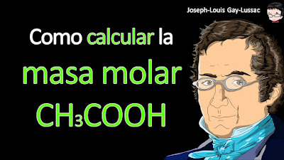 Como calcular la masa molar de CH3COOH a cuatro cifras significativas.