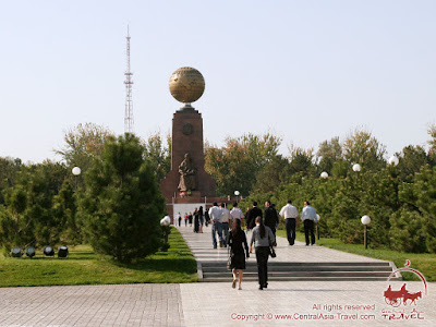 The Independence Square in Tashkent, Uzbekistan