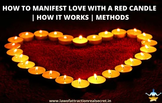 manifest love with a red candle