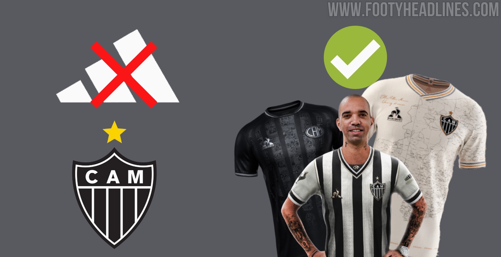 Atlético Mineiro 23-24 Home & Away Kits Released - Footy Headlines