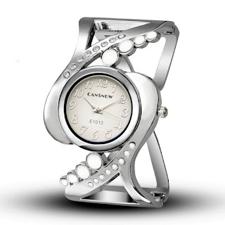 Fashion women bangle wristwatch quartz crystal luxury