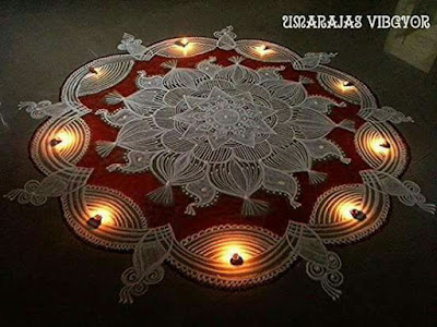 Rangoli Designs for Happy Kali Chaudas / Happy Narak Chaturdashi/ Happy Chhoti Diwali 2016