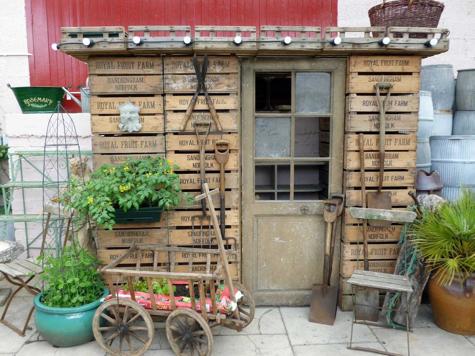 The Drill Hall Emporium: wonderful recycled English potting shed