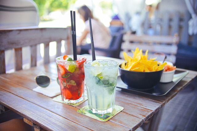 Photo of Cocktails and Chips with Salsa