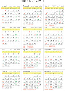 Download Unduh Kalender Islam 1439 1440 Hijriyah dan 