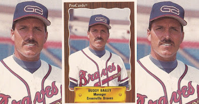 Buddy Bailey 1990 Greenville Braves card