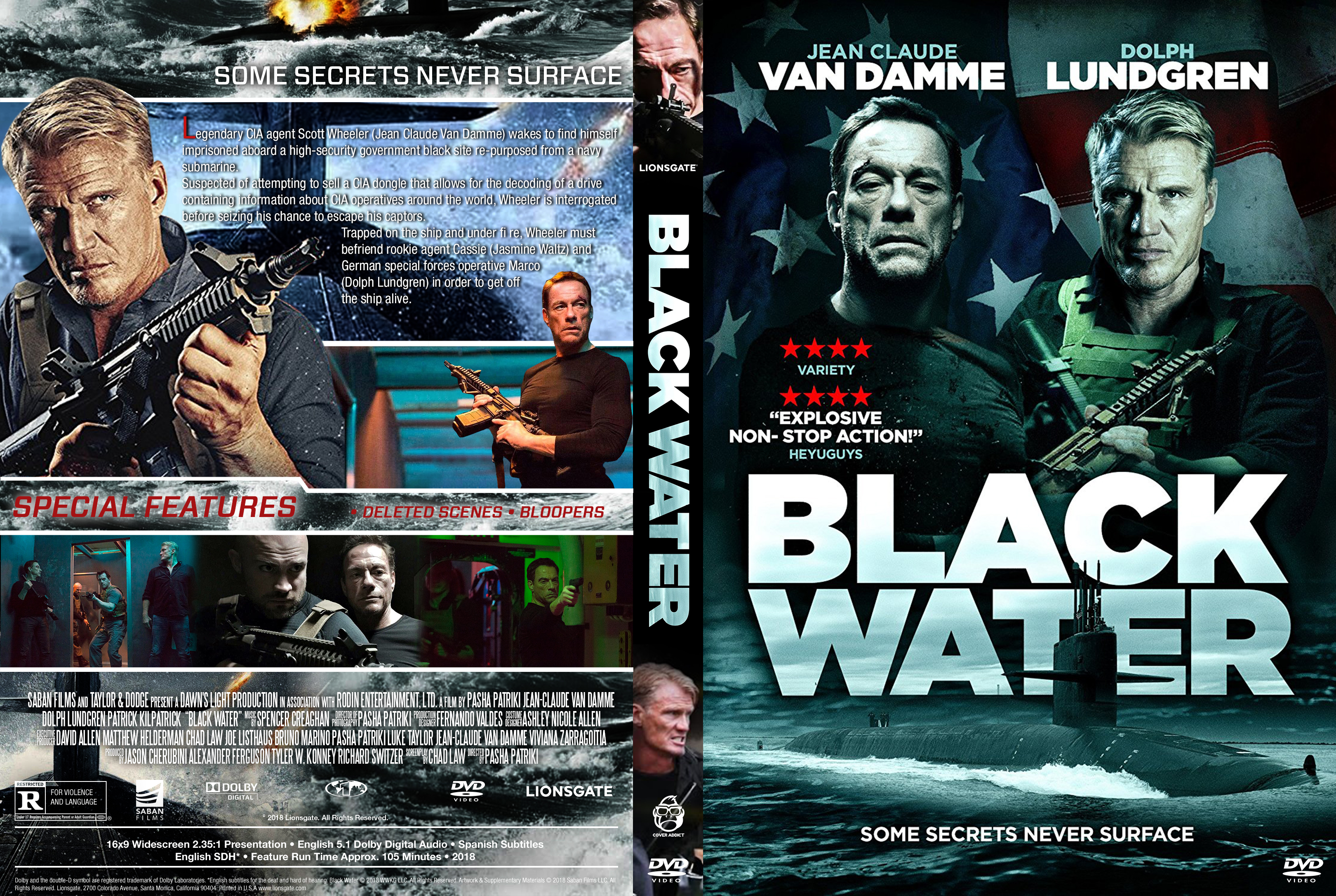 Black Water DVD Cover - Cover Addict - Free DVD, Bluray 