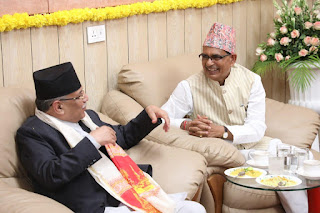 भावभीने स्वागत और मुख्यमंत्री के आत्मीय व्यवहार से भाव विभोर हुए नेपाल के प्रधानमंत्री श्री प्रचंड
