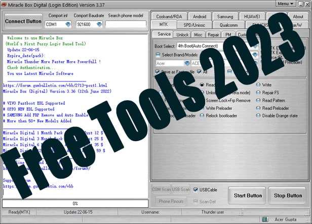 Miracle Latest FRP Tool