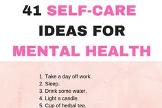  41 Self-Care Ideas For Depression And Anxiety