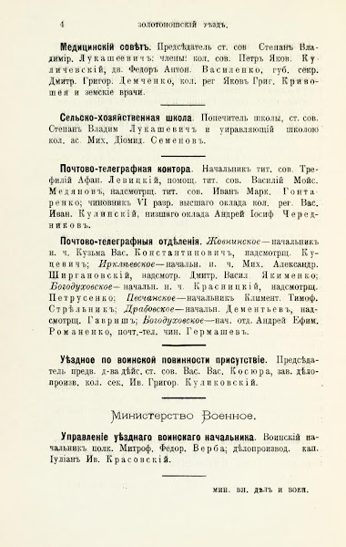 Адрес календарь Справочная книжка Полтавской губернии 1904 год