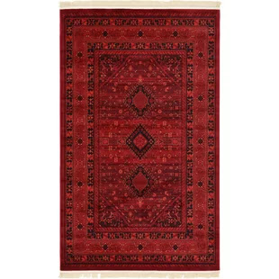 kowloon red area vintage inspired rug