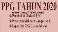 Penetapan Dan Jadwal PPG Dalam Jabatan Tahn 2020