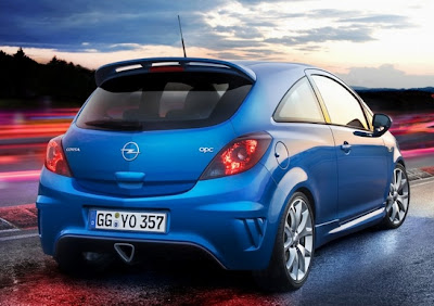 back side view of 2012 Opel Corsa