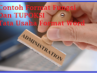 Contoh Format Fungsi Dan TUPOKSI Tata Usaha Format Word