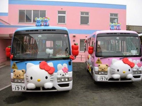 Bus-Bus Sekolah Yang Unik dan Lucu Dari Jepang