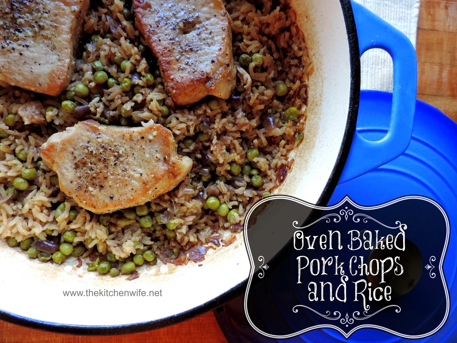 Baked Pork Chops and Rice