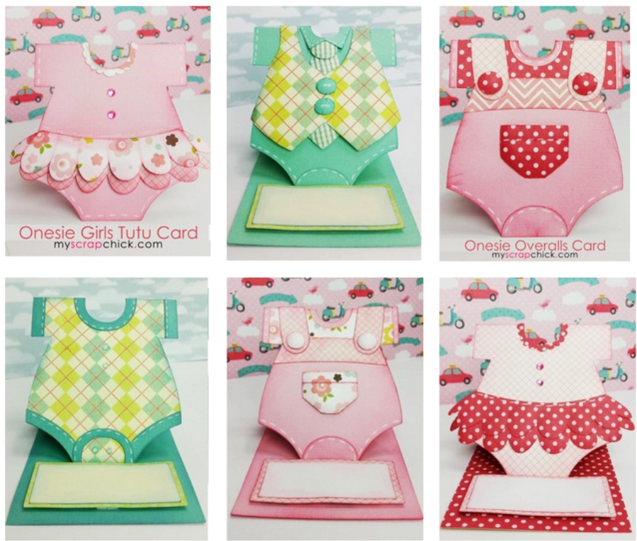 Download 6 New Baby Onesie Cards - myscrapchick
