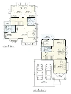 บ้านสองชั้น 3ห้องนอน 3ห้องน้ำ 2 จอดรถ[บ้านพรรณิการ์24]