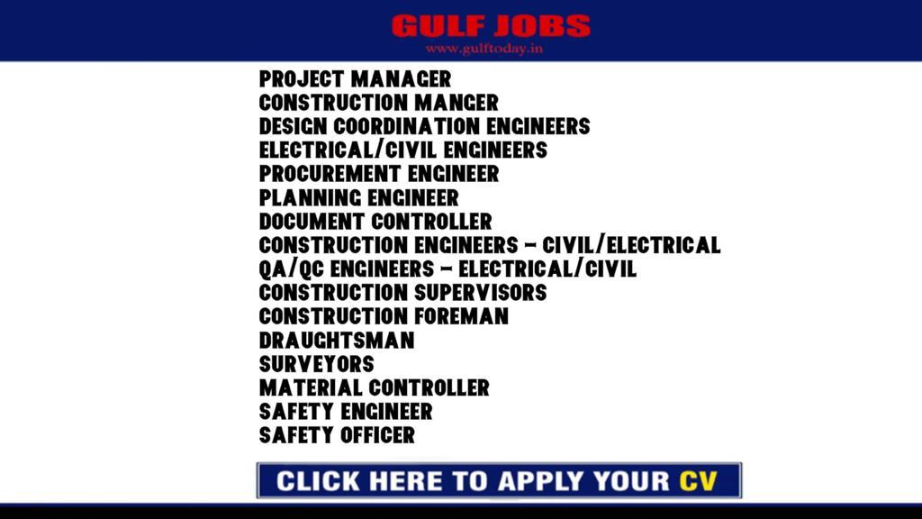 Kuwait Jobs-Project Manager-Construction Manger-Coordination Engineers-Civil Engineers-Procurement Engineer-Planning Engineer-Document Controller-Construction Engineers-QA/QC Engineers