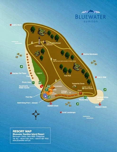 Bluewater Sumilon Island map