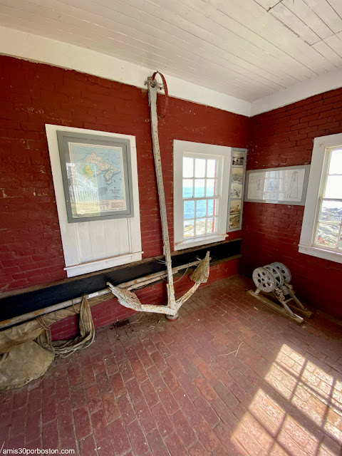 Interior de la Bell Tower del Pemaquid Point Lighthouse