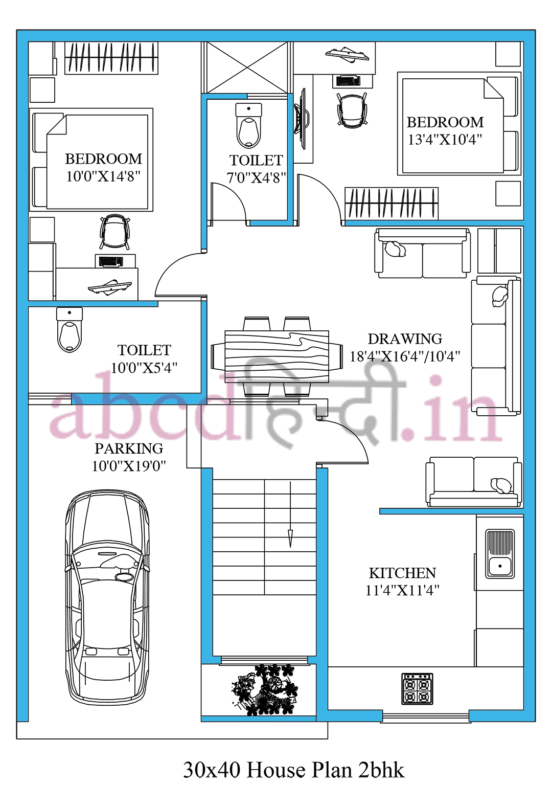 30 40 house plan