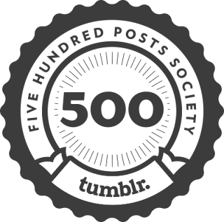 Tumblr achievement unlocked: 500 posts on generouslycrookedglitter