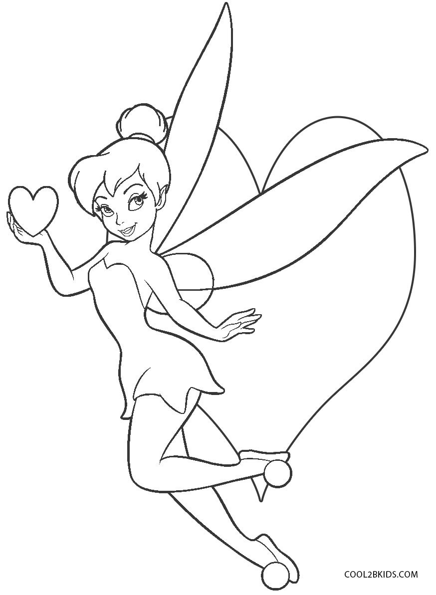 Tinkerbell Coloring Pages Elegant Free