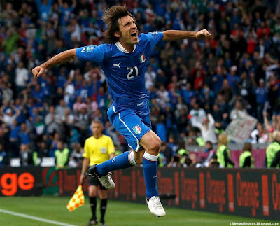 Maestro Andrea Pirlo Euro 2012 Italy Hd Desktop Wallpaper