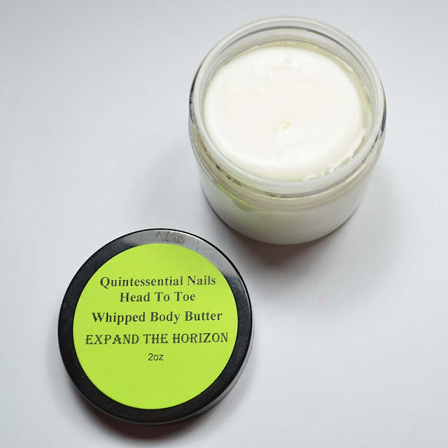 scented whipped body butter in a jar