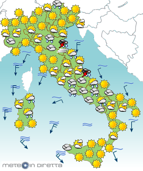 Apri la PAGINA delle PREVISIONI METEO ITALIA per i prossimi 3 Giorni