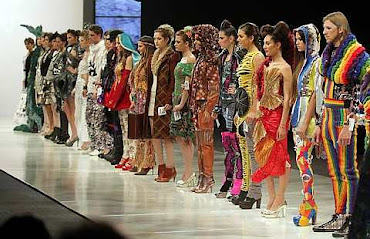 Models wear creations of argentinean designers