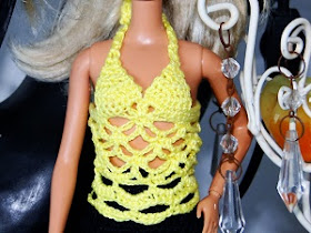 blusa de crochê para barbie Katalina's - versão Pecunia MillioM