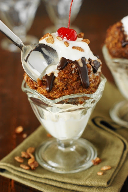 Cocoa Krispies Fried Ice Cream