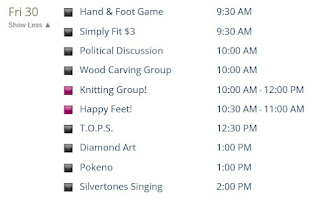 Library & Senior Center events