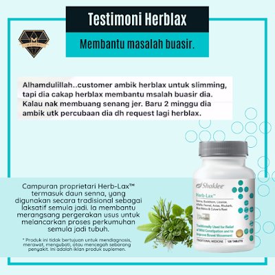 Koleksi Testimoni Herblax : Masalah Sembelit Selesai