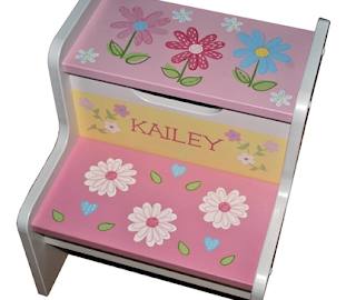 storage step stool for kids