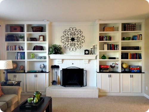 fireplace with built ins 