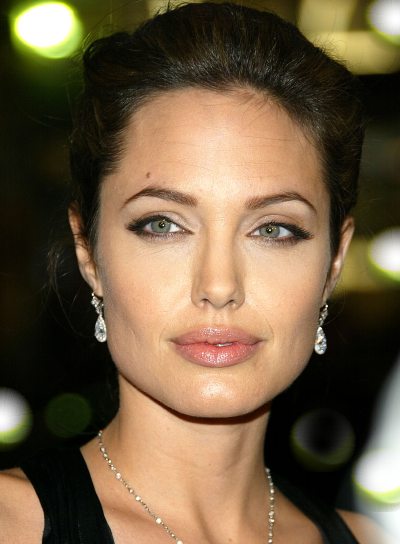 angelina jolie updo sophisticated