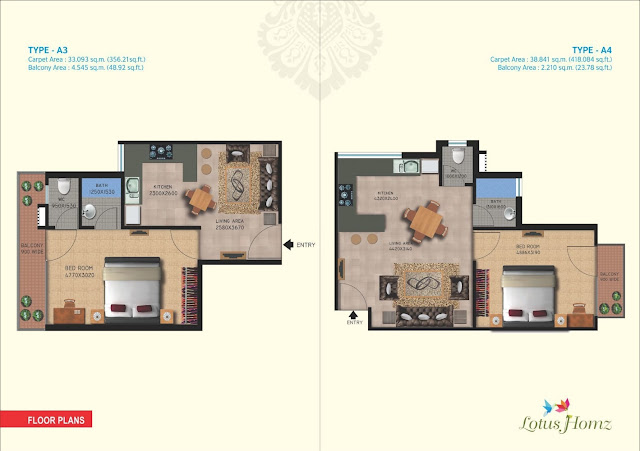 Lotus Homes 111 Gurgaon Floor Plan A3-A4
