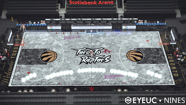 NBA 2K23 Toronto Raptors Court Concept