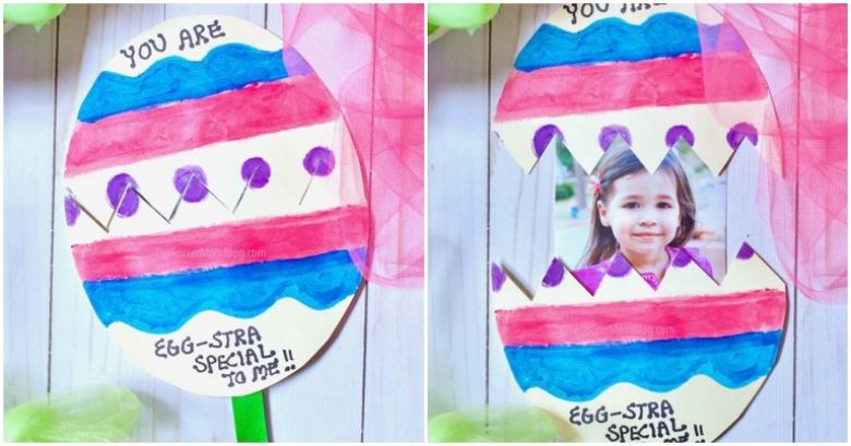 Homemade pop up Easter egg card