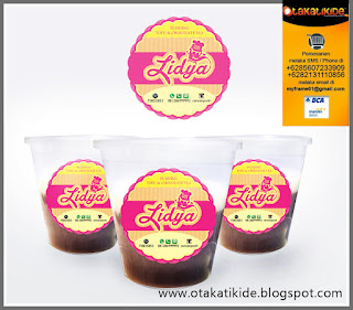 jasa desain label produk makanan minuman label pudding surabaya jakarta bali medan solo jogjakarta sidoarjo bandung