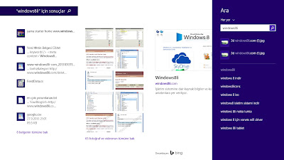 Windows 8.1 Arama