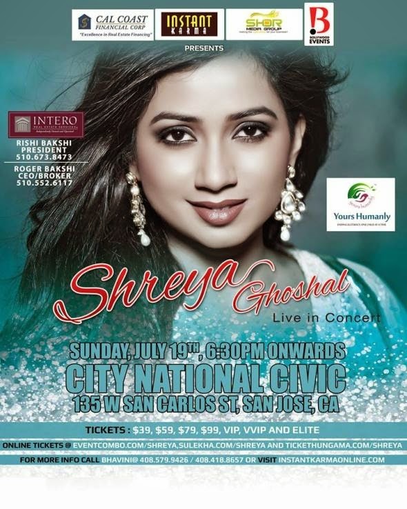 Shreya Ghoshal Live Concert In Bay Area