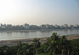 Ahmedabad city and the river Sabarmati