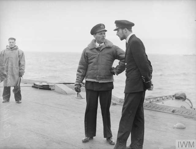 Royal Navy officers on HMS Victorious, 28 December 1941 worldwartwo.filminspector.com