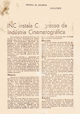 INC instala congresso de Cinema